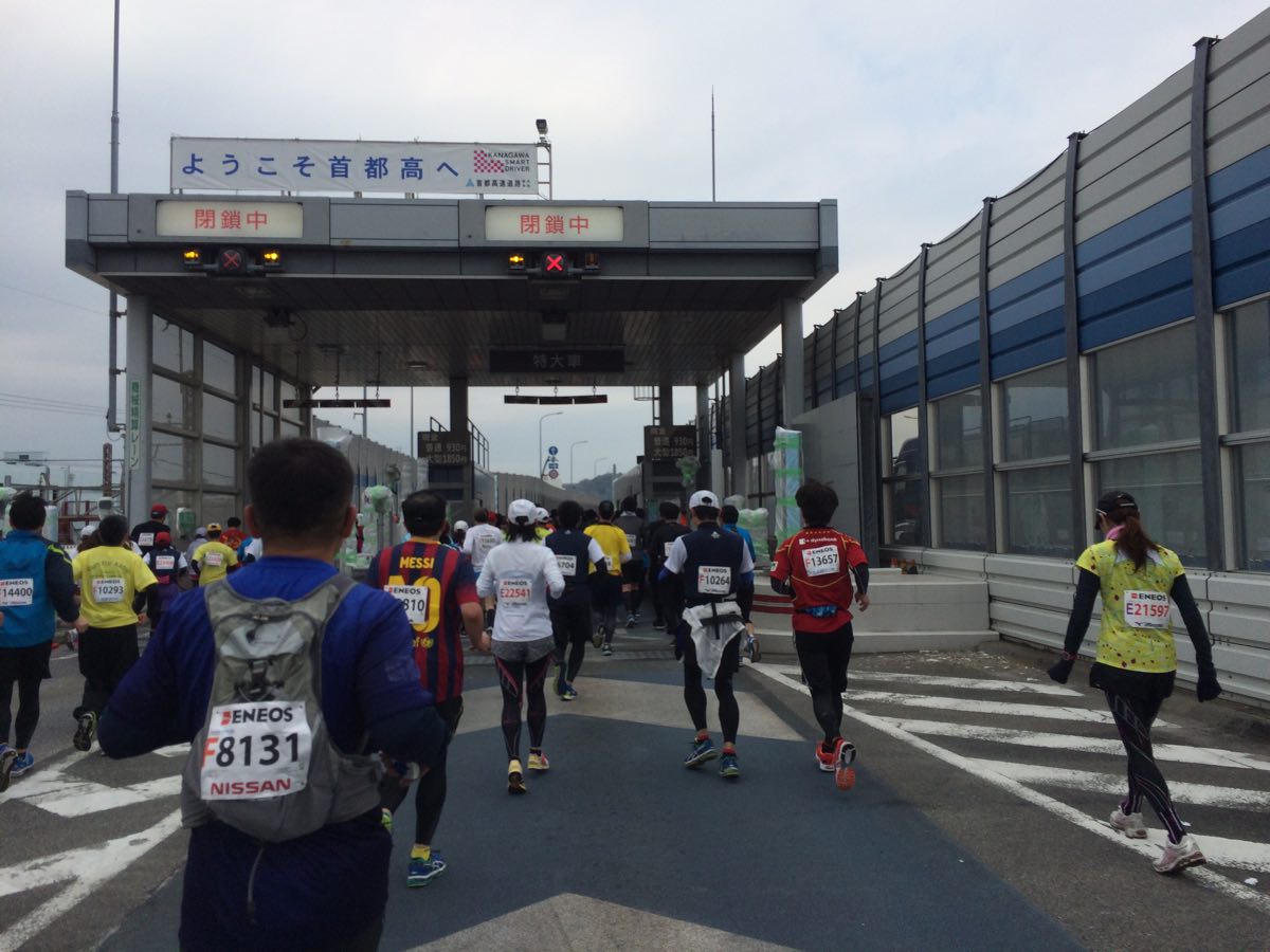 横浜マラソンの首都高速コース